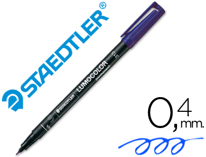 Rotulador retroproyección Staedtler Lumocolor 313 punta superfina tinta azul